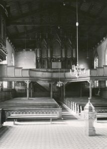 Kirche, Blick zur Orgel, vor 22.03.1943, Urheberrecht: Bildarchiv: Niedersächsisches Landesverwaltungsamt Hannover, Landeskonservator
