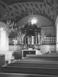 Kirche, Blick zum Altar, Foto: Ernst Witt, Hannover, 1956