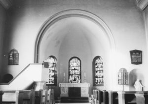 Kirche, Blick zum Altar, 1958 (?)