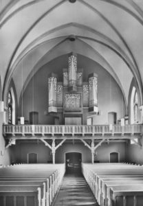 Kirche, Blick zur Orgel, 1973