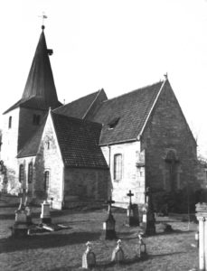 Kirche, Ansicht von Südosten, vor 1957