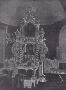 Kirche, Blick zum Altar, vor 1902