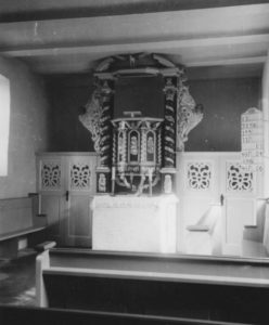 Kirche, Blick zum Altar, Foto: Ernst Witt, Hannover, Juni 1955