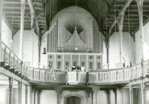 Matthäuskirche, Blick zur Orgel, nach 1974, vor 1980