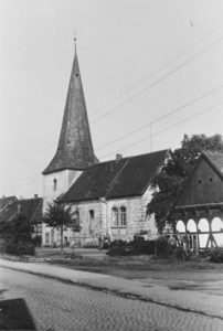 Nikolauskirche (alte Kirche), Ansicht von Südosten, 1951