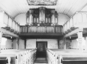 Kirche, Blick zur Orgel, vor 1959