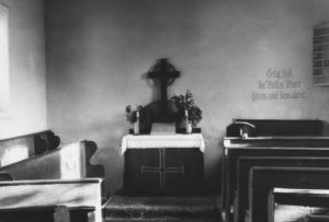 Kapelle, Blick zum Altar, vor 1957