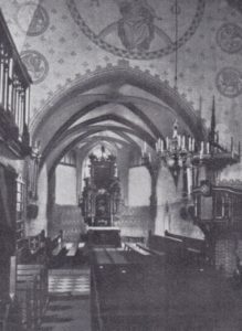 Kirche, Blick zum Altar, 1934