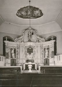 Kirche, Blick zum Altar, vor 1972/72