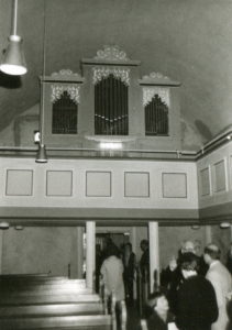 Kirche, Blick zur Orgel, vermutlich 1980