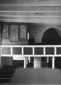 Kirche, Blick zur Orgel, vor 1969 (?)