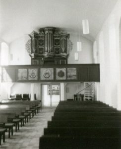 Kirche, Blick zur Orgel, vermutlich 1980