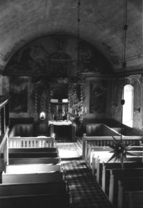 Kirche, Blick zum Altar, um 1960 bzw. vor 1958