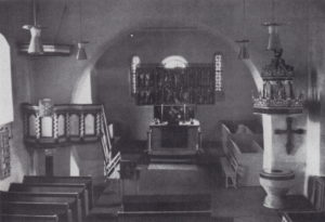 Kirche, Blick zum Altar, 1962