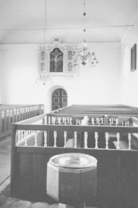 Kirche, Blick nach Westen, Foto: Ernst Witt, Hannover, Juni 1959