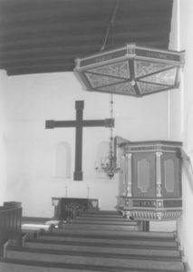 Kirche, Blick zum Altar, um 1964