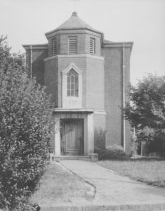 Alte Kapelle von 1929, Außenansicht, vor 1956