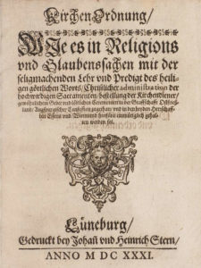 Titelblatt der Ostfriesischen Kirchenordnung von 1716