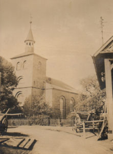 Kirche Bredelem, außen, um 1920