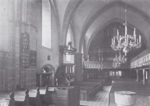 Kirche, Blick zur Orgel, 1915