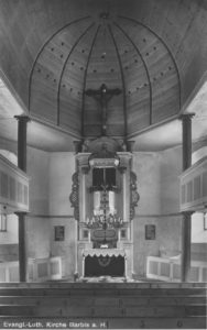 Blick zum Altar, um 1948