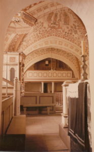 Kirche, Blick zur Orgel, Foto: Ernst Witt, Hannover, Juni 1951