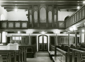 Kirche, Blick zur Orgel, vor 1969