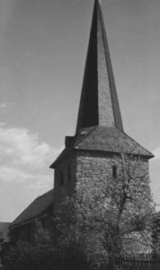 Kirche, Ansicht von Nordwesten, um 1953