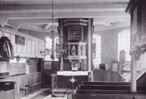 Kirche, Blick zum Altar, 1956