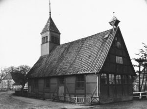 Alte Kirche von 1610-12 (1970 abgerissen), Ansicht von Südosten, um 1960