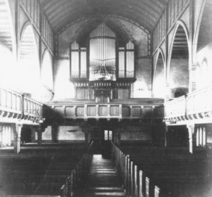 St.-Antonius-Kirche, Blick zur Orgel, um 1911/12