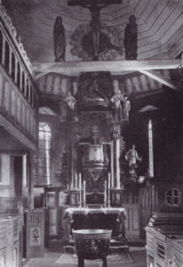 Kirche, Blick zum Altar, vor 1965