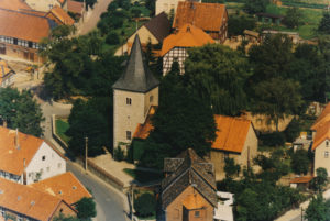 Kirche, Ansicht von Südosten, 1988