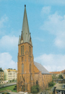 Kirche, Ansicht von Südwesten, Postkarte