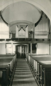 Kirche, Blick zur Orgel, nach 1957