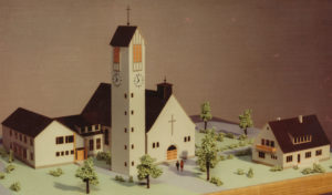 dritte Kirche, Modell, vor 1950