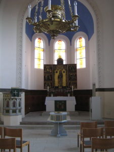 Kirche, Blick zum Altar, Foto: Ernst Günther Behn, Klein Gußborn, 2009 oder 2010