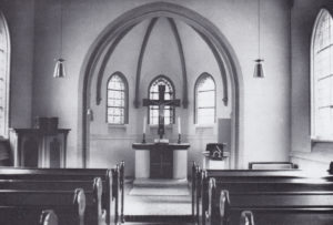 Kapelle, Blick zum Altar, 1971