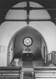 Kirche, Blick zum Altar, Foto: Ernst Witt, Hannover, Mai 1951