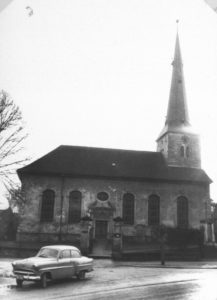 Kirche, Ansicht von Nordosten, um 1960