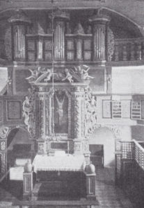 Altaraufsatz, Orgel, vor 1907