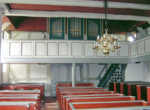 Kirche, Blick zur Orgel, Foto: Ernst Günther Behn, Klein Gußborn, 2009/ 2010