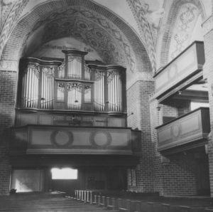 Kirche, Blick zur Orgel, 1955