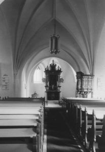 Kirche, Blick zum Altar, Foto: Ernst Witt, Hannover, 1955