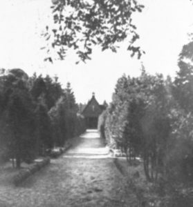 Friedhofskapelle, Ansicht von Westen, 1948