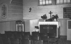 Kapelle, Blick zum Altar, um 1960