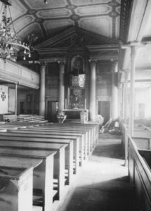 Kirche, Blick zum Altar, vor 1954