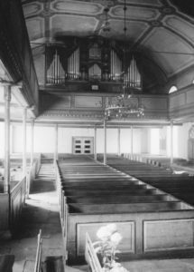 Kirche, Blick zur Orgel, vor 1954