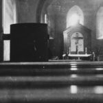 Kirche, Blick zum Altar, vor 1954