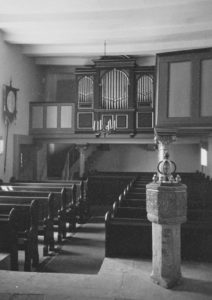 Kapelle, Blick zur Orgel, Foto: Ernst Witt, September 1959